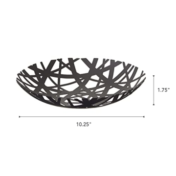 Yamazaki Home Fruit Bowl Steel One Size Black