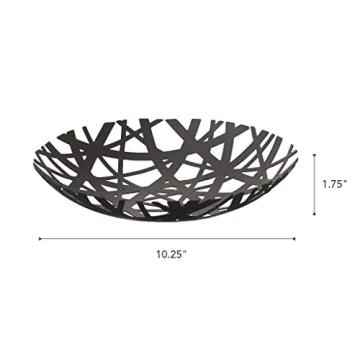 Yamazaki Home Fruit Bowl Steel One Size Black