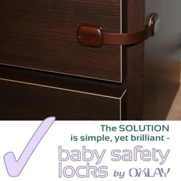 Baby Proofing Safety Cabinet Locks - Child Proof Latches by Oxlay