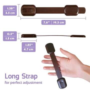 Baby Proofing Safety Cabinet Locks - Child Proof Latches by Oxlay