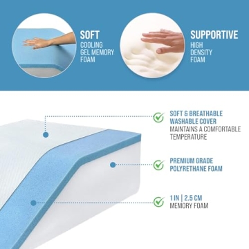 Abco Tech Leg Elevation Pillow for Pain Relief and Comfort