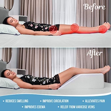 Abco Tech Leg Elevation Pillow for Pain Relief and Comfort