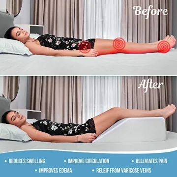 Abco Tech Leg Elevation Pillow for Pain Relief and Comfort