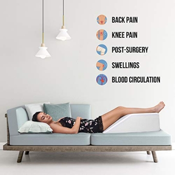 Abco Tech Leg Elevation Pillow for Pain Relief and Comfort