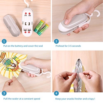 Portable Mini Bag Sealer Cutter for Fresh Food Storage