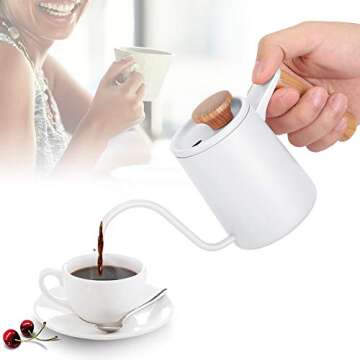Elegant Long Thin Spout Kettle for Perfect Coffee Pouring