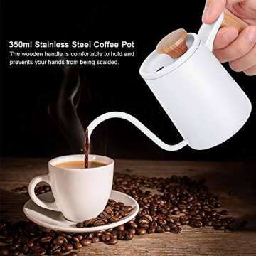 Elegant Long Thin Spout Kettle for Perfect Coffee Pouring