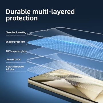 NEW'C Ultra Resistant 3 Pack Screen Protectors for S25 Ultra