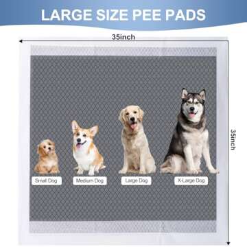 SandaCare Extra Large Dog Training Pads for Odor Control
