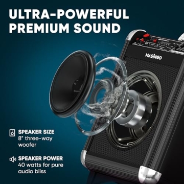 Unleash Fun with MASINGO Karaoke Machine for All Ages