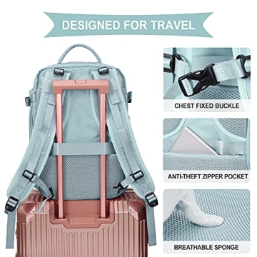 Large Travel Backpack for Women Men - Waterproof Rucksack