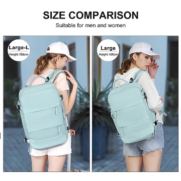 Large Travel Backpack for Women Men - Waterproof Rucksack