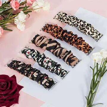TOYOUTHS Leopard Print Apple Watch Band for Women