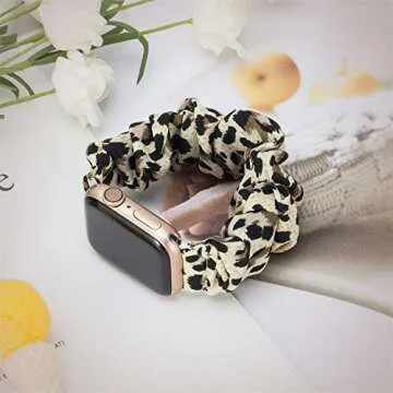 TOYOUTHS Leopard Print Apple Watch Band for Women