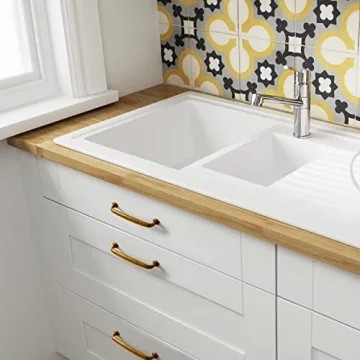 Goo-Ki Antique Brass Cabinet Handles 6 Pack for Furniture