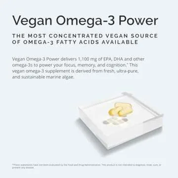 Vegan Omega-3 Power with 1,100 mg EPA & DHA - Dr Amen