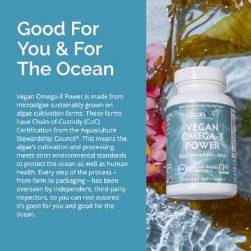 Vegan Omega-3 Power with 1,100 mg EPA & DHA - Dr Amen