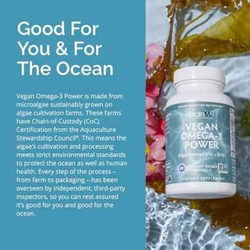 Vegan Omega-3 Power with 1,100 mg EPA & DHA - Dr Amen
