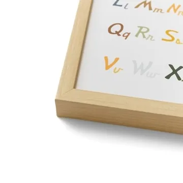 Petal Lane Kids ABC Wall Decor - Vibrant Framed Art