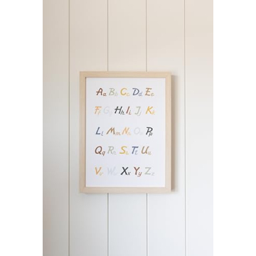 Petal Lane Kids ABC Wall Decor - Vibrant Framed Art