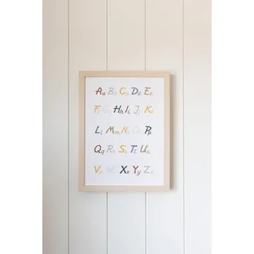 Petal Lane Kids ABC Wall Decor - Vibrant Framed Art