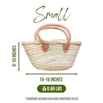 purifyou French Market Basket Bag - Handmade & Versatile