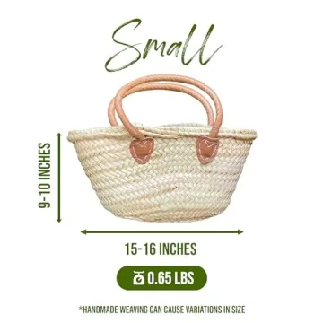 purifyou French Market Basket Bag - Handmade & Versatile