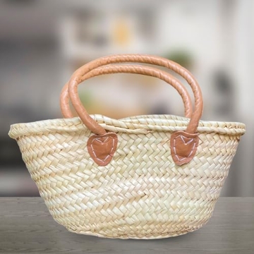 purifyou French Market Basket Bag - Handmade & Versatile