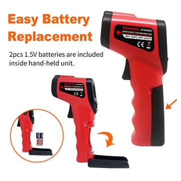 9-Point Laser Infrared Thermometer Gun -58℉~1022℉ Non-Contact