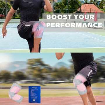 Bpluma Knee Brace Unisex, Enhanced Compression Sleeve with Patellar Pad, Ideal for ACL, Meniscus Tears,and Joint Pain Relief, Exercise and Recovery Support