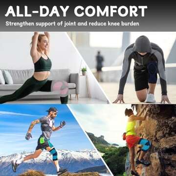 Bpluma Knee Brace Unisex, Enhanced Compression Sleeve with Patellar Pad, Ideal for ACL, Meniscus Tears,and Joint Pain Relief, Exercise and Recovery Support