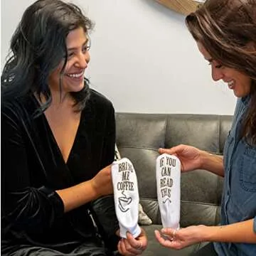 Haute Soiree If You Can Read This, Bring Me Some Coffee - Funny Novelty Socks for Women One Size Fits All