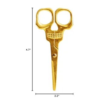 Suck UK Skull Scissors - Unique Gold Office Supplies