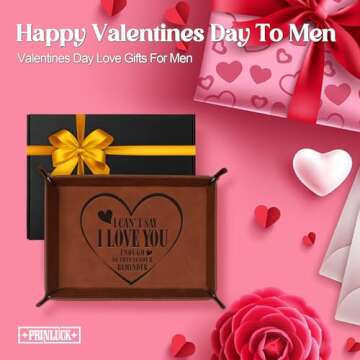 Valentines Love Gifts for Him, Stylish Valet Tray for Men