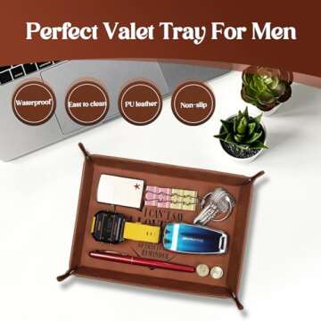 Valentines Love Gifts for Him, Stylish Valet Tray for Men