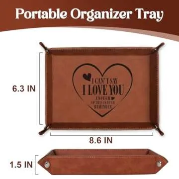 Valentines Love Gifts for Him, Stylish Valet Tray for Men
