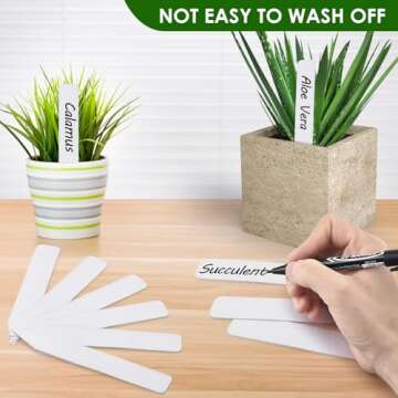 Darfuke 120PCS Plant Labels - Waterproof Garden Markers