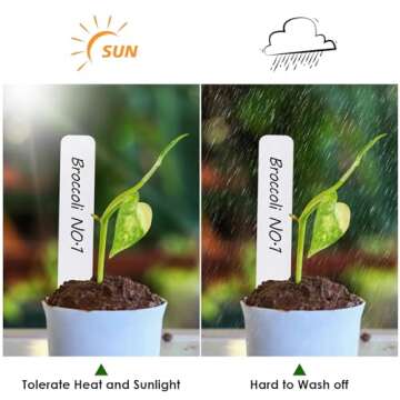 Darfuke 120PCS Plant Labels - Waterproof Garden Markers