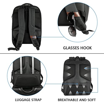 KROSER Water-Repellent Laptop Backpack with USB Port