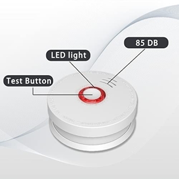 Andyssey UL Listed 9V Smoke Detector Easy Install Safety