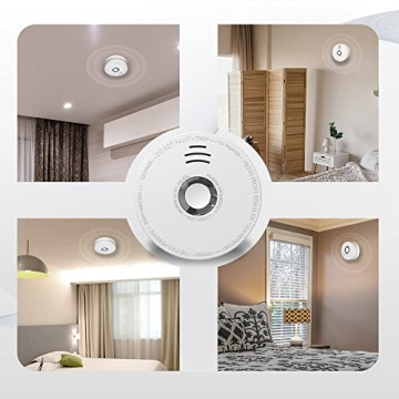 Andyssey UL Listed 9V Smoke Detector Easy Install Safety