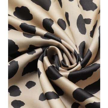 Finejo Cheetah Skirts for Women Wrap Around Sexy Skirts Midi Long Business Casual Skirts for Ladies Leopard M