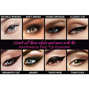 Aesthetica Felt Tip Liquid Eyeliner - Waterproof & Smudge Proof