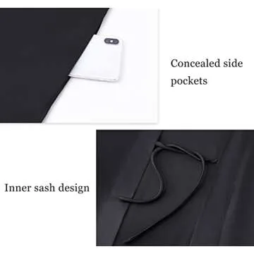 Luxurious PRODESIGN Long Robe for Women - Soft Fur Sleeves