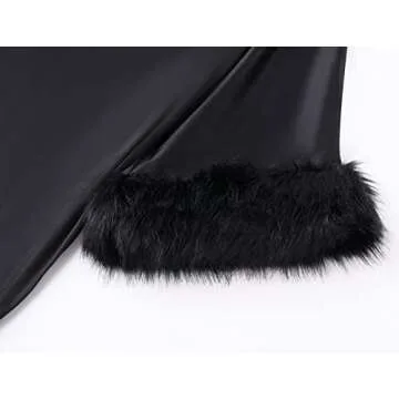 Luxurious PRODESIGN Long Robe for Women - Soft Fur Sleeves
