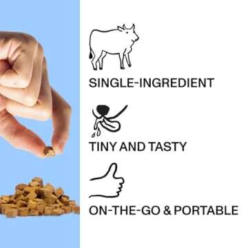 Spot & Tango Beef Dog Training Treats - 100% Beef Liver - Low-Calorie Snacks for Dogs