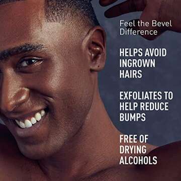 Bevel Essentials Post Shave Bump Control After Shave Cream with Green Tea and Glycolic Acid to Help ...