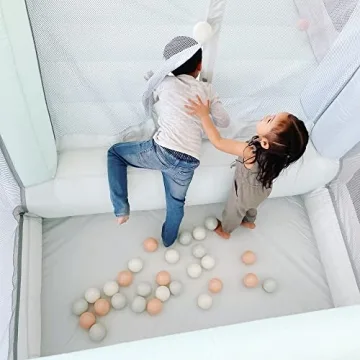 Bounceland Pastel Bounce House with Ball Pit for Kids