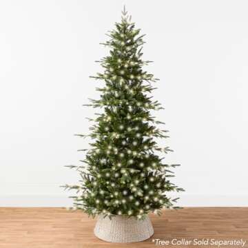 Best Choice Products 7.5ft Pre-Lit Artificial Aspen Christmas Tree, Noble Holiday Décor w/ 2,136 Br...
