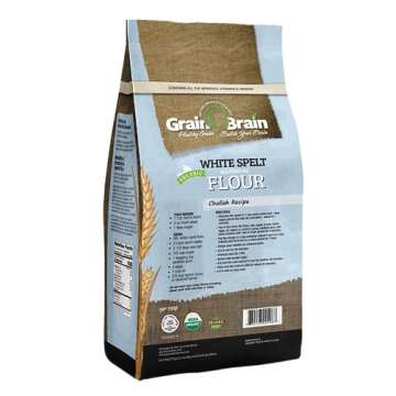 Organic White Spelt Flour 5 LB by Grain Brain